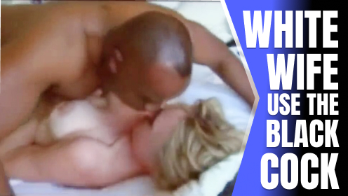 Obedient white wife orgasming with her black master