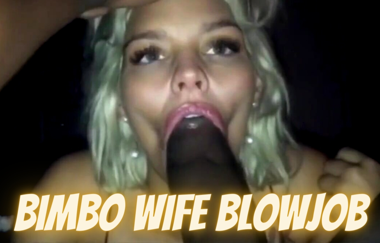 Gloriously sloppy blowjob session with a hot blonde