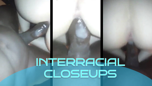 Zoomed in interracial footage to make you horny