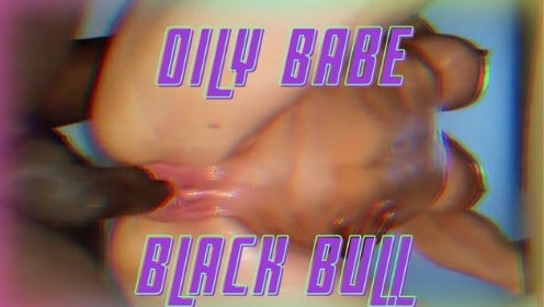 Oily babe getting fucked by her intense black bull